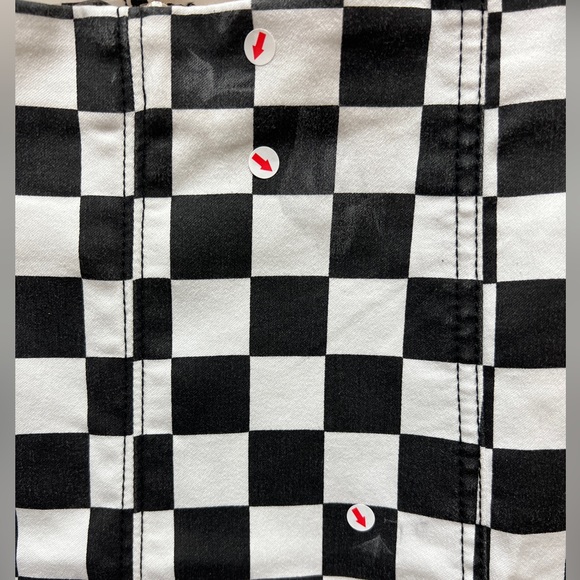 🏁 NWT! Checker Miniskirt - Picture 3 of 5